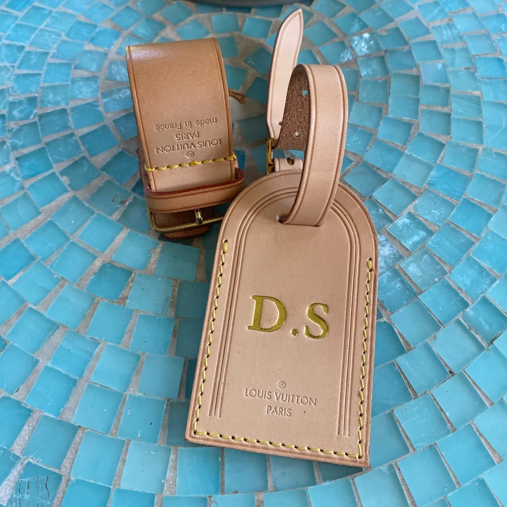 Authentic Louis Vuitton luggage Tag